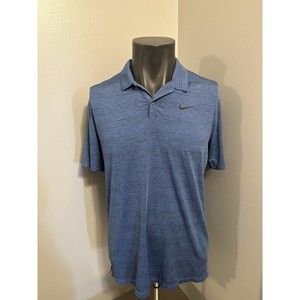 Nike Golf Dri Fit Standard Fit Men’s Polo Shirt Size Large Blue